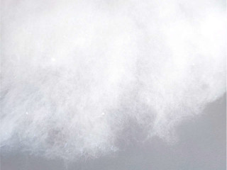 Schnee "Glitzer-Watte" B1 200g weiss, schwer entflammbar