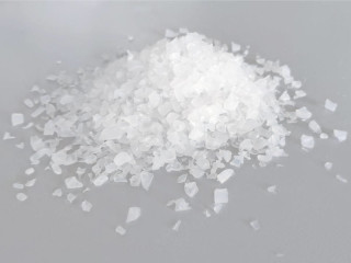 Graupelschnee schwer 500g weiss, grobe kantige Körnung