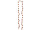 Päckchengirlande 33-tlg. rot-gold, Päckchen 3cm, Perlenkette Ø 8mm, 240cm lang