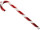 Zuckerstange XL Kunststoff rot-weiss, L 60cm, B 15cm, Ø 3cm