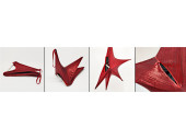 Stern Deko-Star metallic XL rot, Ø 40cm