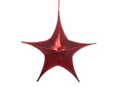 Stern Deko-Star metallic XL rot, Ø 80cm