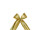 Schleife Gigant gold B25 x H15 cm, Band 6cm