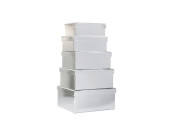 Geschenkkartons Rechteck silber glänzend, 16 - 22...