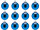 Weihnachtskugel B1 glanz blau, Ø 6cm, 12 Stück