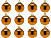 christmas ball B1 shiny copper, Ø 6cm, 12 pcs.
