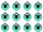 boule de Noël B1 brillant menthe, Ø 6cm, 12 pcs.