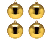 boule de Noël B1 brillant or, Ø 10cm, 4 pcs.