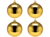 Weihnachtskugel B1 glanz gold, Ø 10cm, 4 Stück