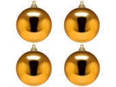 Weihnachtskugel B1 glanz dunkel-gold, Ø 10cm, 4...