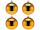 christmas ball B1 shiny dark gold, Ø 10cm, 4 pcs.