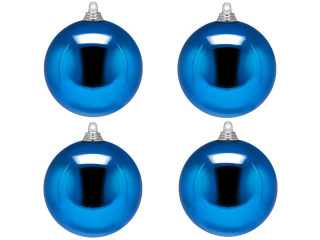 christmas ball B1 shiny blue, Ø 10cm, 4 pcs.