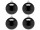 boule de Noël B1 brillant noir, Ø 10cm, 4 pcs.