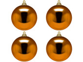 christmas ball B1 shiny copper, Ø 10cm, 4 pcs.