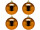 christmas ball B1 shiny copper, Ø 10cm, 4 pcs.