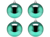 Weihnachtskugel B1 glanz mint, Ø 10cm, 4 Stück