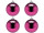 christmas ball B1 shiny cerise, Ø 10cm, 4 pcs.