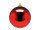 Weihnachtskugel B1 glanz rot, Ø 15cm, 1 Stück
