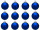 christmas ball B1 matt blue, Ø 6cm, 12 pcs.
