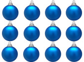 boule de Noël B1 mat bleu glacé, Ø...