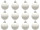 boule de Noël B1 mat blanc, Ø 6cm, 12 pcs.