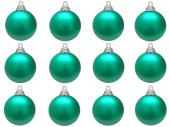 boule de Noël B1 mat menthe, Ø 6cm, 12 pcs.