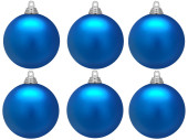 boule de Noël B1 mat bleu glacé, Ø...