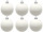 christmas ball B1 mat white, Ø 8cm, 6 pcs.