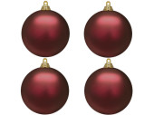 Weihnachtskugel B1 matt bordeaux, Ø 10cm, 4...