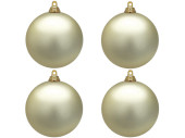 christmas ball B1 matt champagne, Ø 10cm, 4 pcs.