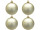 boule de Noël B1 matt champagne, Ø 10cm, 4 pcs.