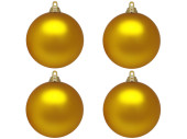boule de Noël B1 mat or, Ø 10cm, 4 pcs.