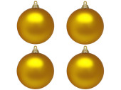 Weihnachtskugel B1 matt gold, Ø 10cm, 4 Stück