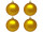 christmas ball B1 matt gold, Ø 10cm, 4 pcs.