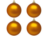 Weihnachtskugel B1 matt dunkel-gold, Ø 10cm, 4...