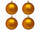 Weihnachtskugel B1 matt dunkel-gold, Ø 10cm, 4 Stück