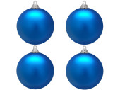 Weihnachtskugel B1 matt eisblau, Ø 10cm, 4 Stück