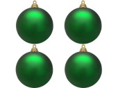 boule de Noël B1 mat vert, Ø 10cm, 4 pcs.