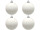 Weihnachtskugel B1 matt weiss, Ø 10cm, 4 Stück