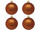Weihnachtskugel B1 matt kupfer, Ø 10cm, 4 Stück
