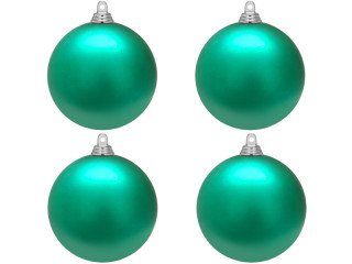 christmas ball B1 mat mint, Ø 10cm, 4 pcs.