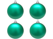 Weihnachtskugel B1 matt mint, Ø 10cm, 4 Stück