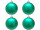 Weihnachtskugel B1 matt mint, Ø 10cm, 4 Stück