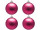 boule de Noël B1 mat cerise, Ø 10cm, 4 pcs.