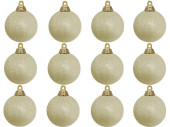 boule de Noël B1 scintillant champagne, Ø...
