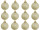 christmas ball B1 glitter champagne, Ø 6cm, 12 pcs.