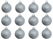 boule de Noël B1 scintillant argenté,...