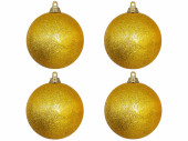 boule de Noël B1 scintillant or foncé,...