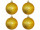boule de Noël B1 scintillant or foncé, Ø 10cm, 4 pcs.