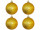 Weihnachtskugel B1 glitter dunkel-gold, Ø 10cm, 4 Stück
